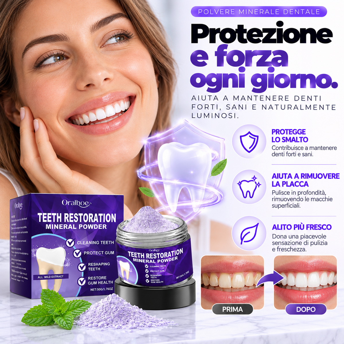 Polvere Minerale Dentale