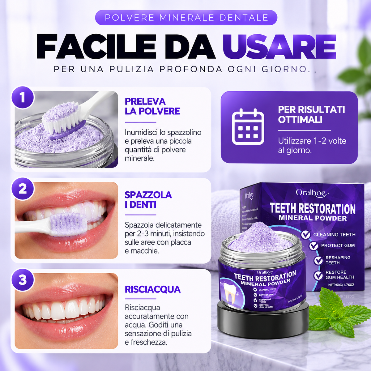 Polvere Minerale Dentale