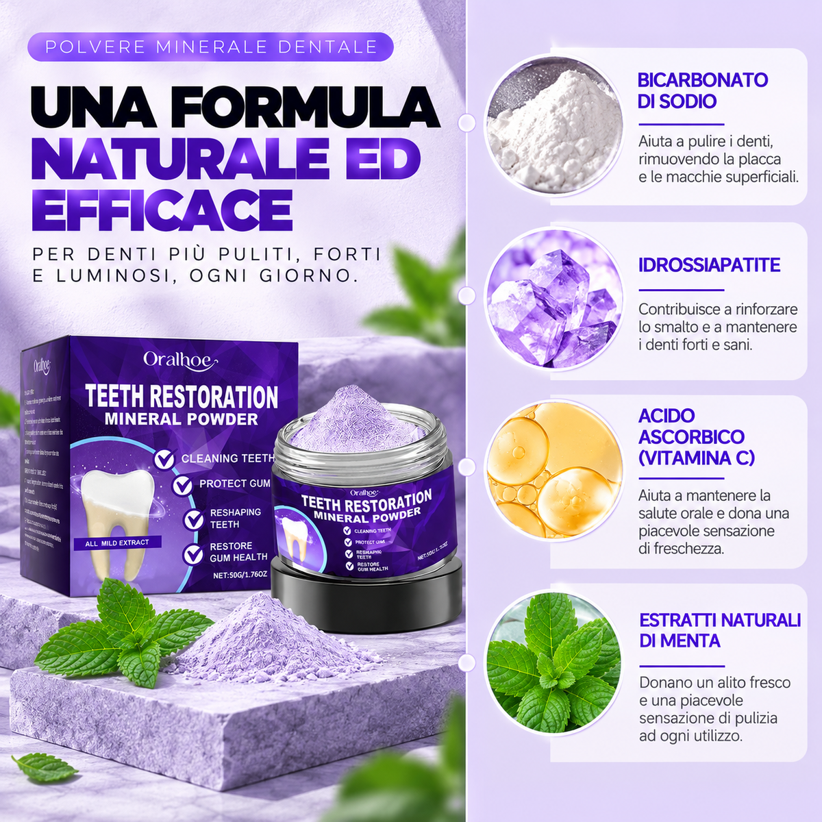 Polvere Minerale Dentale